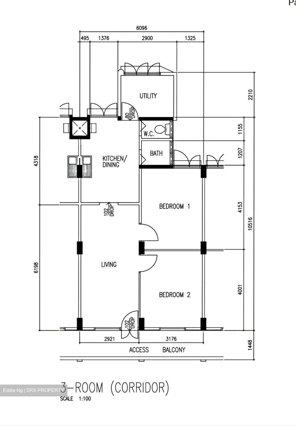 Ghim Moh Road (Queenstown), HDB 3 Rooms For Sale 100652041